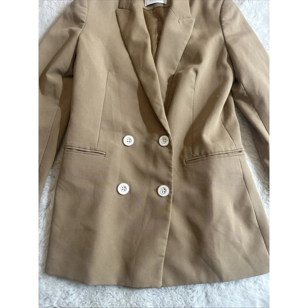 Bershka blazer brown